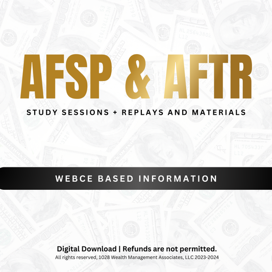 WEBCE BASED AFTR & AFSP STUDY SESSIONS